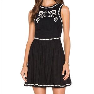 Delightful Birds of Feather Dress in Black
